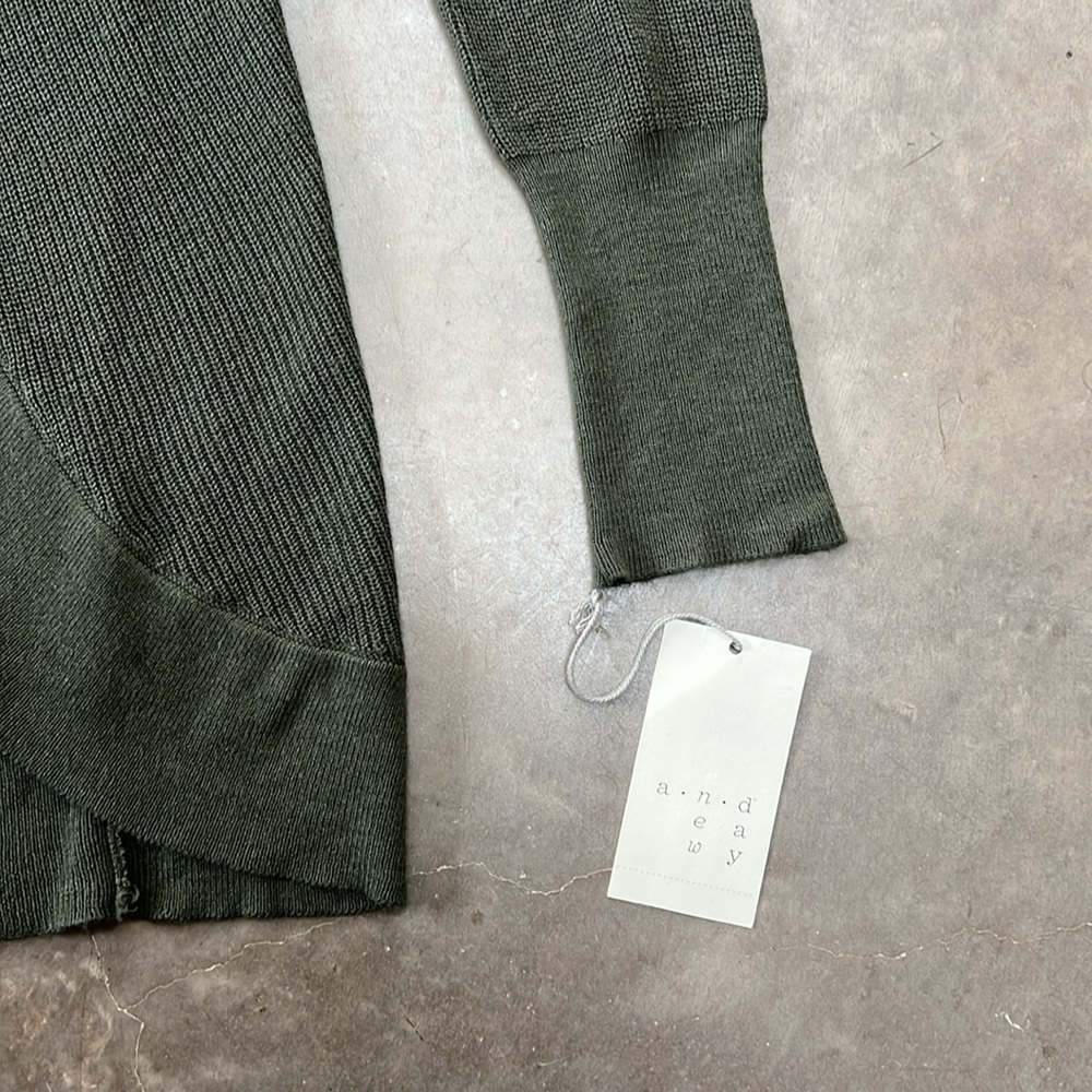 A new day x Target Olive green open front Cardigan Sz. Medium New with tags - Picture 2 of 6